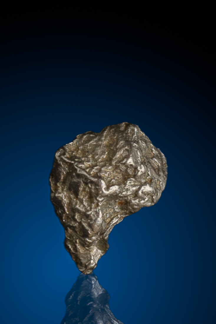 (image for) Elongated Textured Rare Platinum Crystal Nugget from Russia